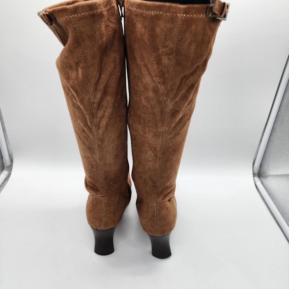 Etienne Aigner Historia Square Toe Heeled Sock‎ Boots Size 6 - Picture 7 of 14